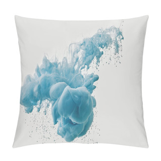 Personality  Abstract Backdrop With Blue Paint Splash Pillow Covers