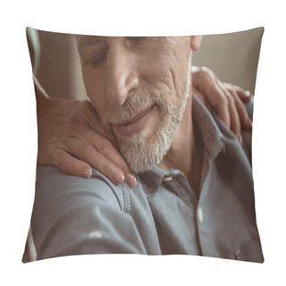Personality  Man With Closed Eyes Pillow Covers