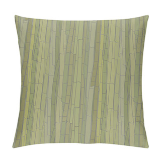 Personality  Darkened Seamless Pattern Of Bamboo Stalks In Shades Of Green. Vector Eps 10. Pillow Covers