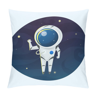 Personality  Astronaut In Spacesuit In Space Pillow Covers