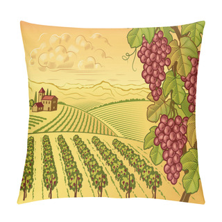 Personality  Vineyard Valley Landscape Pillow Covers