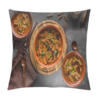Personality  Pasta Soup Delish, Food Photography, Delish Simple Food Pillow Covers