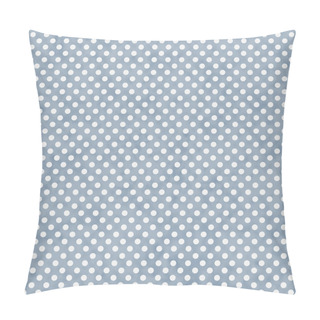 Personality  Light Blue And White Small Polka Dots Pattern Repeat Background Pillow Covers