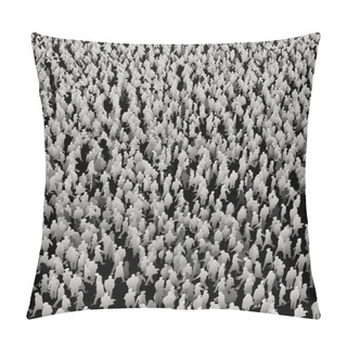 Personality  Giant Abstract Crowd Illustration Pillow Covers