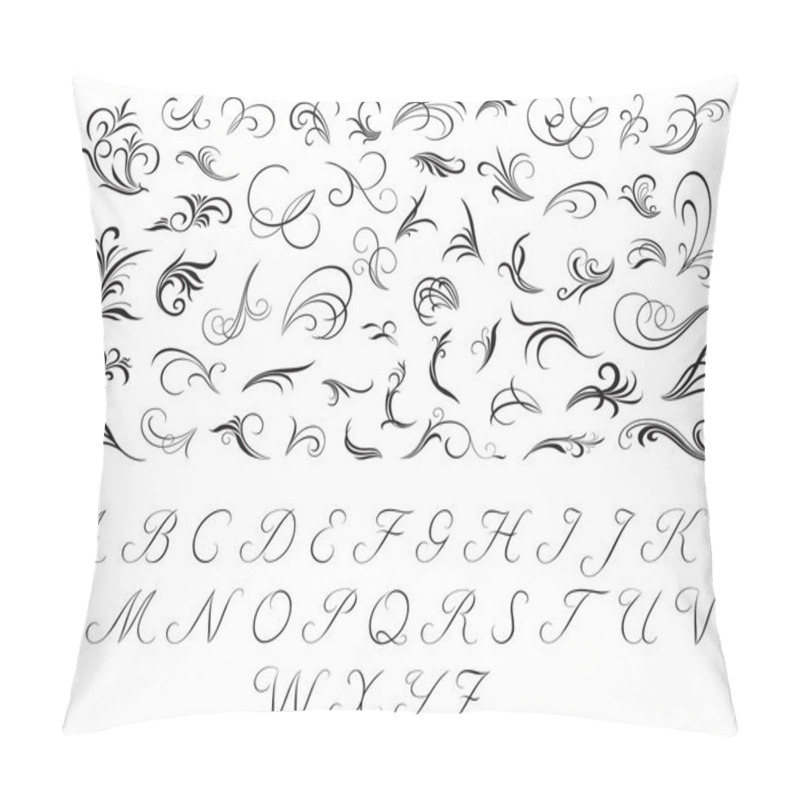 Personality  Floral Patterns And Initials Pillow Covers