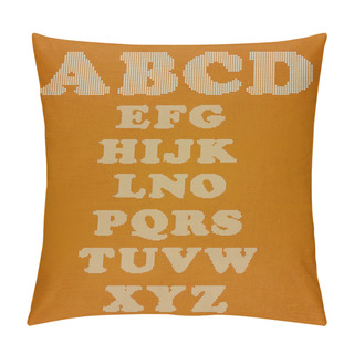 Personality  Vector Alphabet, Vector Illustration Pillow Covers