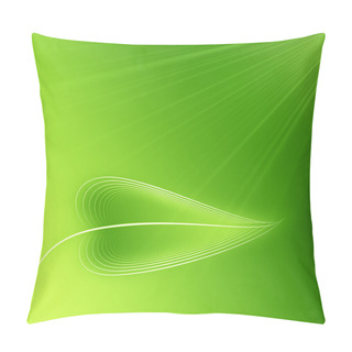 Personality  Green Leaf Background Pillow Covers
