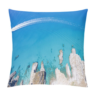 Personality  Overhead View Of Capo Vaticano Coastline, Calabria - Italy Pillow Covers