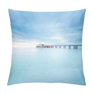 Personality  Pier Soft Water Long Exposure Lido Camaiore Versilia Tuscany Ita Pillow Covers