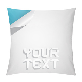 Personality  Paper Vector Layout - Template With Bent Corner Pillow Covers