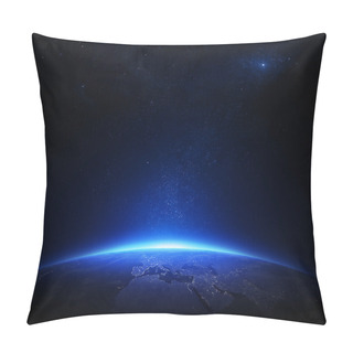 Personality  Earth At Night With City Lights Pillow Covers