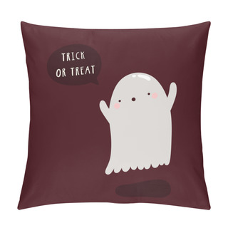 Personality  Ghost Character In Cartoon Style Pillow Covers