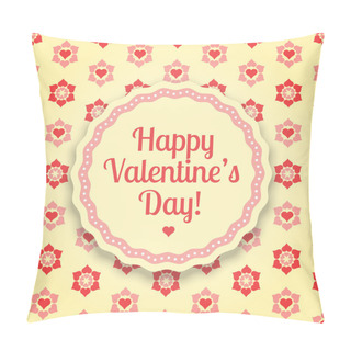 Personality  Vector Background For Valentine's Day Pillow Covers
