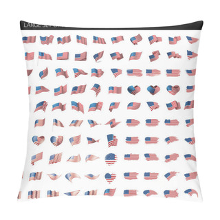 Personality  USA Flag Isolated Pillow Covers