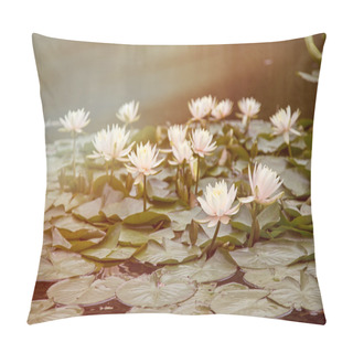 Personality  Waterlily Pond In Japan Pillow Covers