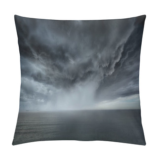 Personality  Stormy Clouds And Rain With Dramatic Sky Pillow Covers