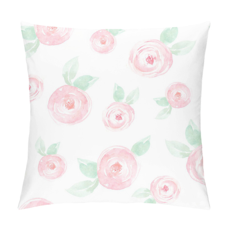 Personality  Seamless pattern with pink roses pillow covers