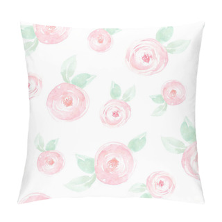 Personality  Seamless Pattern With Pink Roses Pillow Covers