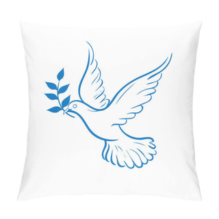 Personality  Blue Dove Of Peace Pillow Covers