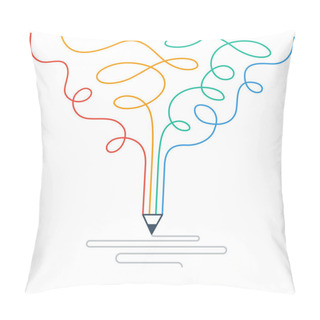 Personality  Graphic Design Studio Pen Symbol Pillow Covers