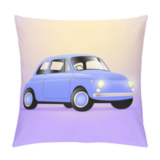 Personality  Vintage Classic Car Vector Illustration Pillow Covers
