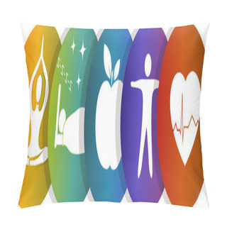 Personality  Health Symbols Pillow Covers