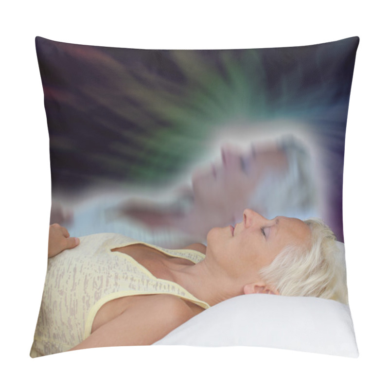 Personality  Female Astral Projection Experience Pillow Covers