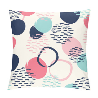 Personality  Abstract Circle And Colorful Dots Pattern Background Pillow Covers