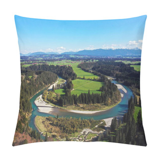 Personality  Aerial View Of The Litzauer Loop In Good Weather Pillow Covers
