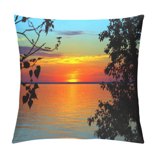 Personality  Sunset Landscape Pillow Covers