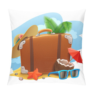 Personality  Travel Suitcase Icon Pillow Covers