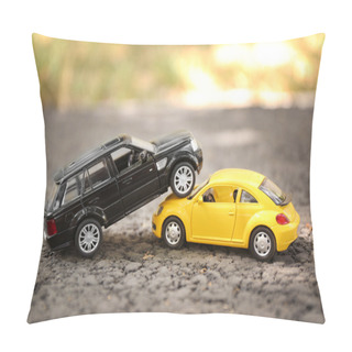 Personality  Close Up Of Toy Cars Crash Pillow Covers
