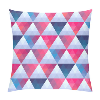 Personality  Seamless Texture With Triangles, Mosaic Endless Pattern. That Sq Pillow Covers