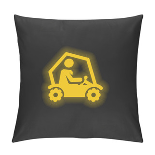 Personality  All Terrain Yellow Glowing Neon Icon Pillow Covers