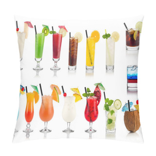 Personality  Cocktail And Longdrink Set Pillow Covers
