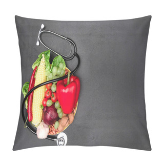 Personality  Stethoscope, Organic Vegetables And Fruits Pillow Covers
