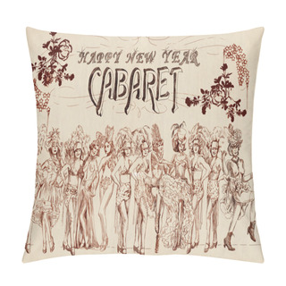 Personality  Cabaret Happy New Year Pillow Covers