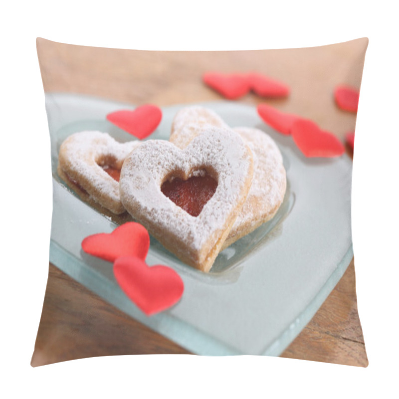 Personality  Shortbread Hearts And Confetti Pillow Covers