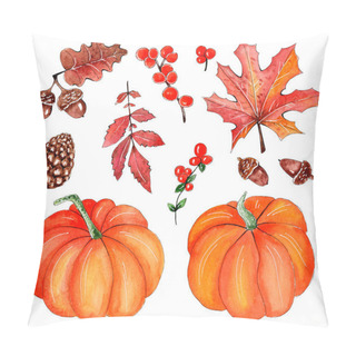 Personality  Hand Drawn Watercolor Thanksgiving Set. Pillow Covers