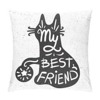 Personality  Vintage Hand Drawn Lettering In Pet Pillow Covers