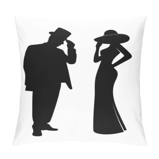 Personality  Glamorous People Silhouettes Pillow Covers