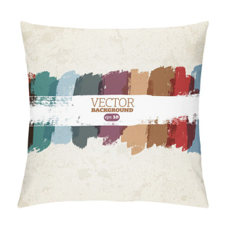 Personality  Abstract Vector Hand-painted Grunge Background Pillow Covers