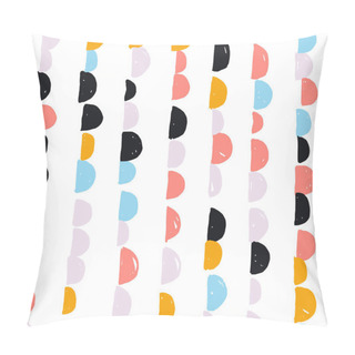 Personality  Abstract Cute Colorful Semicircle Design Pillow Covers