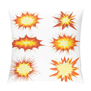 Personality  Comic Book Explosion, Bombs And Blast Set Pillow Covers