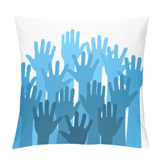 Personality  Raised Hands Pillow Covers