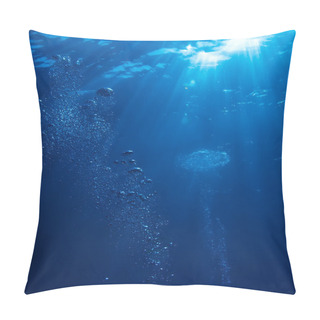 Personality  Underwater Sunlight With Air Bubbles Pillow Covers