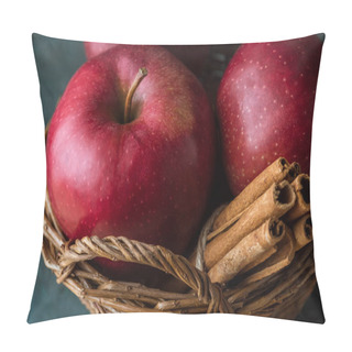 Personality  Red Apples And Cinnamon Sticks Pillow Covers
