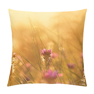 Personality  Meadow At Sunset Pillow Covers