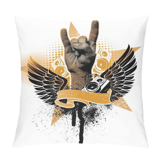 Personality  Heavy Metal Hand Pillow Covers