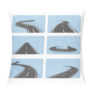 Personality  Different Perspective Roads Set Pillow Covers